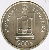 Slovaquie Slovakia 200 Korun 2004 300 Ans De Jan Andrej Segner UNC KM 77 - Slowakije