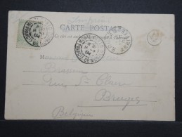 MONACO - Carte Pour La Belgique - Fev 1904 - A Voir - P15152 - Brieven En Documenten