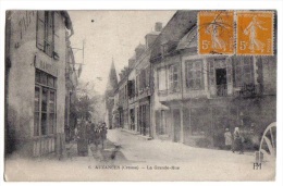 Auzances, La Grande-Rue, 1922, Commerces, Tabac, éd. PM N° 6 - Auzances