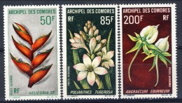 Comores 1969 Posta Aerea Serie Fiori Serie N. 26-28 MNH Catalogo € 24 - Airmail