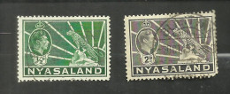Nyassaland N°59, 62 Cote 3 Euros - Nyassaland (1907-1953)
