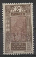 FRENCH GUINEA 1913 Ford At Kitim -  2c. - Chocolate And Brown  MH - Nuevos