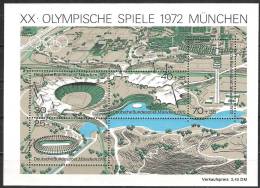 BRD 1972 MiNr.723 - 726 Block 7  ** Postfrisch Olympische Sommerspiele München   (  E 6 )günstigen Versand - 1959-1980
