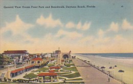 Florida Daytona Beach General View Ocean Front Park And Boardwalk - Daytona