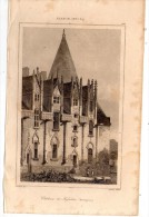 Gravure Sur Acier , XIX éme Siècle , 13 X 21 Cm  ,  Château De JOFSELIN , Bretagne , XVe , Frais Fr : 1.60€ - Estampes & Gravures