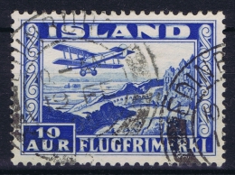 ICELAND: Mi Nr 175 R Used 1934  Cancel  Scotland UK   EDENBURUGH - Luftpost