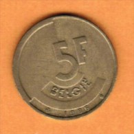 BELGIUM   5 FRANCS (DUTCH) 1986 (KM # 164) - 5 Frank