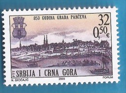 2003  3168  UBOOT   SERBIA SRBIJA MONTENEGRO CRNA GORA JUGOSLAVIJA JUGOSLAWIEN  850 JAHRE STADT PANCEVO  MNH - Sonstige & Ohne Zuordnung