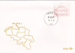 Belgien 1983 - Automatenmarken Ergänzungen Auf FDC - 25.04.1983 - Wilrijk 1 - Other & Unclassified