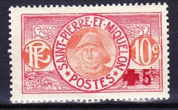 SAINT PIERRE ET MIQUELON 1915-17 YT N° 105 * - Unused Stamps