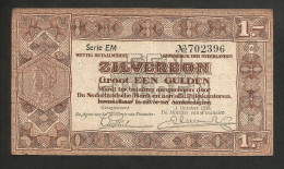 PAYS - BAS / NETHERLANDS / OLANDA - De Nederlandsche Bank / Zilverbonnen - 1 GULDEN (1938) - 1 Gulden