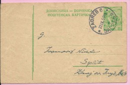 Carte Postale, Zagreb - Split, 22.9.1955., Yugoslavia - Autres & Non Classés