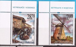 2002 3083-84  MUEHLEN  SERBIA SRBIJA  JUGOSLAVIJA JUGOSLAWIEN WINDMUEHLE WASSERMUEHLE  MNH - Altri & Non Classificati