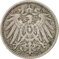 Monnaie, GERMANY - EMPIRE, Wilhelm II, 5 Pfennig, 1908, TTB, Copper-nickel - 5 Pfennig