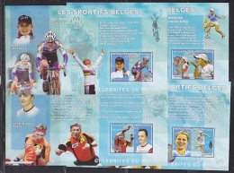 Congo 2006  Les Sportifs Belges  4 M/s IMPERFORATED  ** Mnh (F4927) - Nuovi