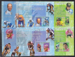 Congo 2006 Cycling Champions 4 M/s IMPERFORATED  ** Mnh (F4938) - Neufs