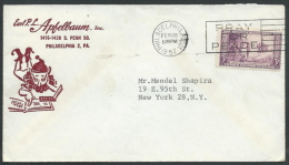 1957 USA LETTER NO TIMBRO ARRIVO - V - Poststempel