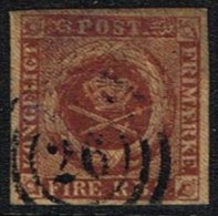 1852. 4 R.B.S. Red-brown. Thiele 1st Print. 26 (Michel: 1IIa) - JF164688 - Unused Stamps