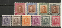 Série Complète George VI.  Yv.285/94., Année 1947.   10 Timbres Neufs * Avec Légères Traces Charnière - Nuovi