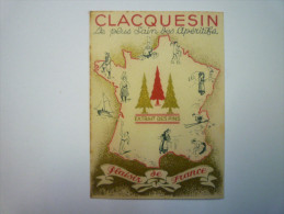 Petit  CALENDRIER  PUB  " CLACQUESIN " 1938  (5,5 X 8 Cm) - Formato Piccolo : 1921-40