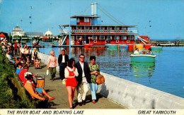 NORFOLK - GREAT YARMOUTH -  THE RIVER BOAT AND BOATING LAKE Nf560 - Great Yarmouth