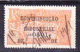 CONTRIBUIÇÃO INDUSTRIAL / ESTAMPILHA FISCAL - 0$01 Laranja - Used Stamps