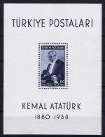 Turkey: Mi Nr Block Nr 1  1939 MNH/**/postfrisch - Blocs-feuillets