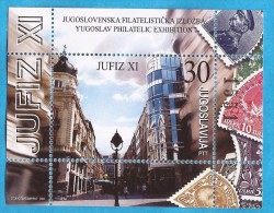 2002 3087 BF-55 JUFIZ XI  JUGOSLAVIJA JUGOSLAWIEN CRNA GORA MONTENEGRO BRIEFMARKENAUSSTELLUNG BEOGRAD  MNH - Other & Unclassified