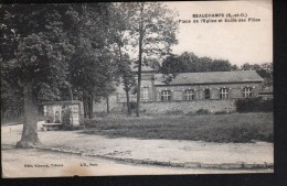 95, BEAUCHAMP, PLACE DE L'EGLISE ET ECOLE DES FILLES - Beauchamp