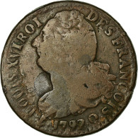 Monnaie, France, 2 Sols François, 2 Sols, 1792, Perpignan, TB, Bronze - Sonstige & Ohne Zuordnung