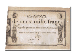 Billet, France, 2000 Francs, 1795, Emon, SUP, KM:A81, Lafaurie:176 - Assignate
