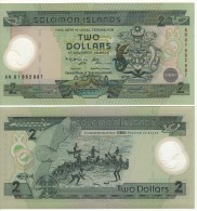 SOLOMON-ISLANDS  2 Dollars   "Commemoartive-POLIMER"   P23    ND  (2001)    UNC - Solomonen