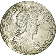 Monnaie, France, Louis XIV, 1/2 Écu à La Mèche Longue, 1/2 Ecu, 1652 - 1643-1715 Louis XIV The Great