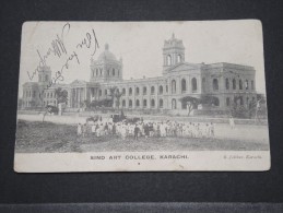 INDE ANGLAISE - Carte De Karashi Pour Lyon Avec Cachet Bureau En Mer Bombay Aden - 1909 - Un Pli D'angle - P 16059 - 1902-11 Roi Edouard VII