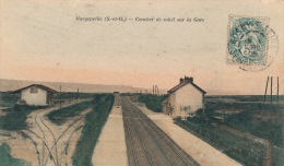 ( CPA 78 )  GARGENVILLE  /  Coucher De Soleil Sur La Gare  - - Gargenville