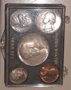 SET COINS KENNEDY 1964 - 5  MONETE - FDC - UNC - PATINA ORIGINALE NON PULITE - Conmemorativas