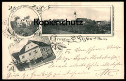 ALTE POSTKARTE GRUSS AUS ST. STEFAN OB STAINZ VILLA DR. STEINBAUER STEINBAUERS GASTHOF Steiermark Austria Cpa AK - Stainz