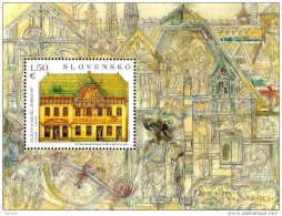 Année 2015 Bloc Feuillet Art Sur Timbre Dusan JURKOVIC "la Maison De La Culture De Skalica" - Unused Stamps