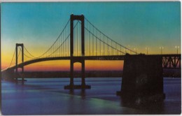 USA, Twilight, Delaware Memorial Bridge, Unused Postcard [16515] - Andere & Zonder Classificatie