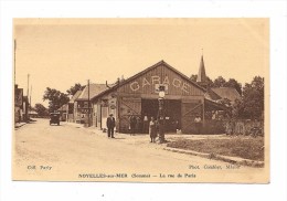 NOYELLES SUR  MER - La Rue De Paris - GARAGE POMPE A ESSENCE - Noyelles-sur-Mer