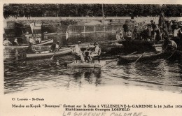 92 - VILLENEUVE LA GARENNE Matelas En Kapok "Bonrepos" Flottant Sur La Seine - Villeneuve La Garenne