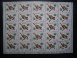 RUSSIA 1979 MNH (**)YVERT 4629 BIRDS.De La VOLAILLE. - Feuilles Complètes