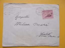 602 - RIJEKA, STAMP SUTJESKA 1958 - Lettres & Documents