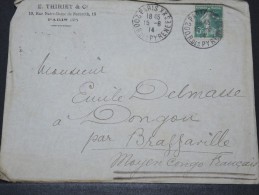 CONGO FRANCAIS - Env Pour Dongou - Lettre D´archive - Pas Courant - A Voir - Juin 1914 - P16144 - Lettres & Documents