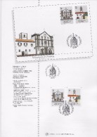 2 SCANS - TIMBRES -1989- PORTUGAL (MADEIRA) - ÉGLISE DU COLÉGIO- Serie Timbres Avec Obliteration 1er. Jour - FUNCHAL - Funchal