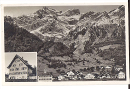SCHWÄNDI: 2-Bild-AK Mit Gasthaus Adler 1920 - Schwändi