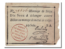 Billet, Allemagne, 10 Sous, 1793, TTB, KM:S1479a, Lafaurie:247 - Assignats & Mandats Territoriaux