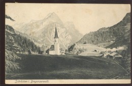 AUSTRIA SCHROCKEN BREGENZWALD OLD POSTCARD STAMP POST ABLAGE - Schröcken