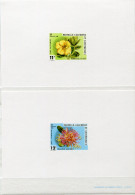 NOUVELLE-CALEDONIE EPREUVES DE LUXE DES N°436/437 FLEURS - Ongetande, Proeven & Plaatfouten