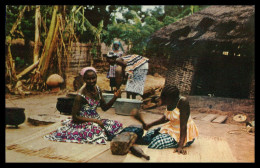 GUINÉ-BISSAU - COSTUMES - Fulas Batendo Pano (Ed. Foto Serra Nº 114) Carte Postale - Guinea-Bissau